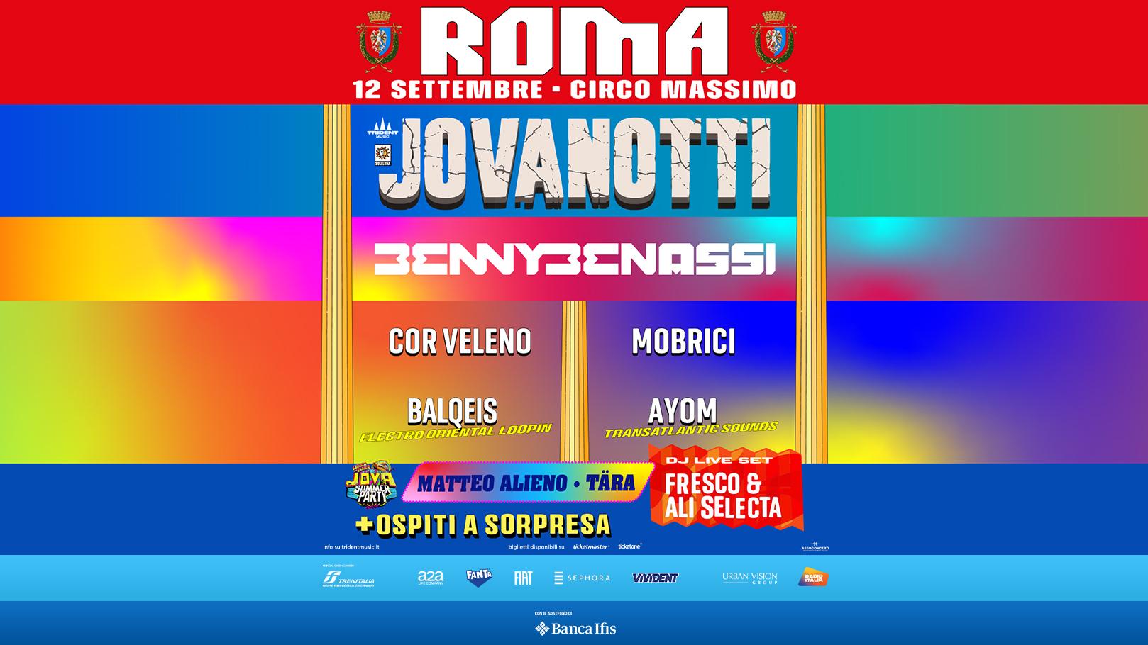 Jovanotti - 12 settembre 2026 ROMA @ CIRCO MASSIMO