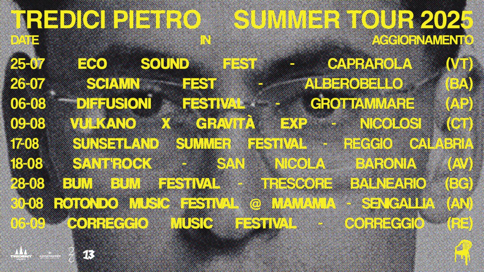 Tredici Pietro Summer Tour