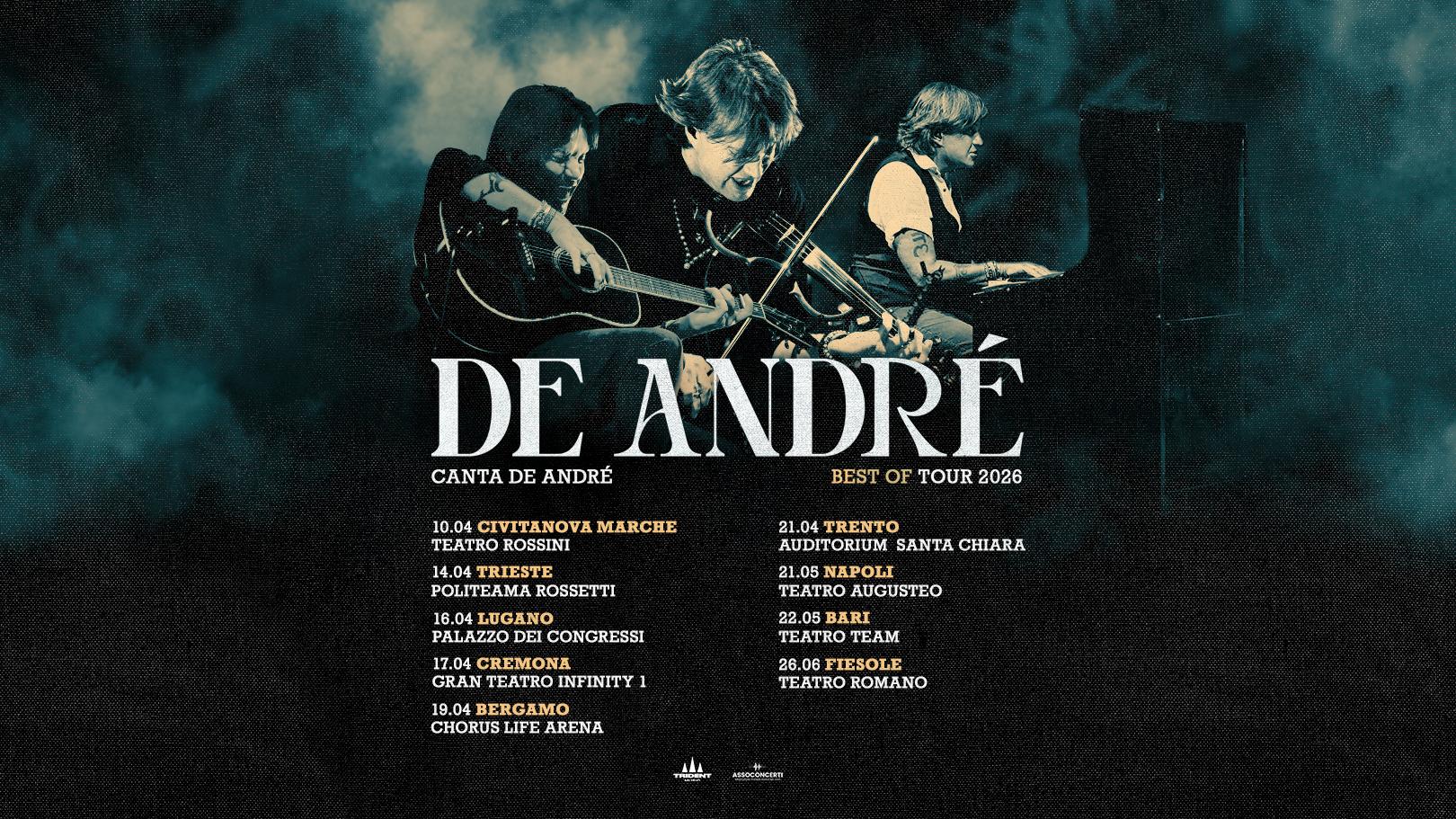 De André canta De André Best of Tour 2026