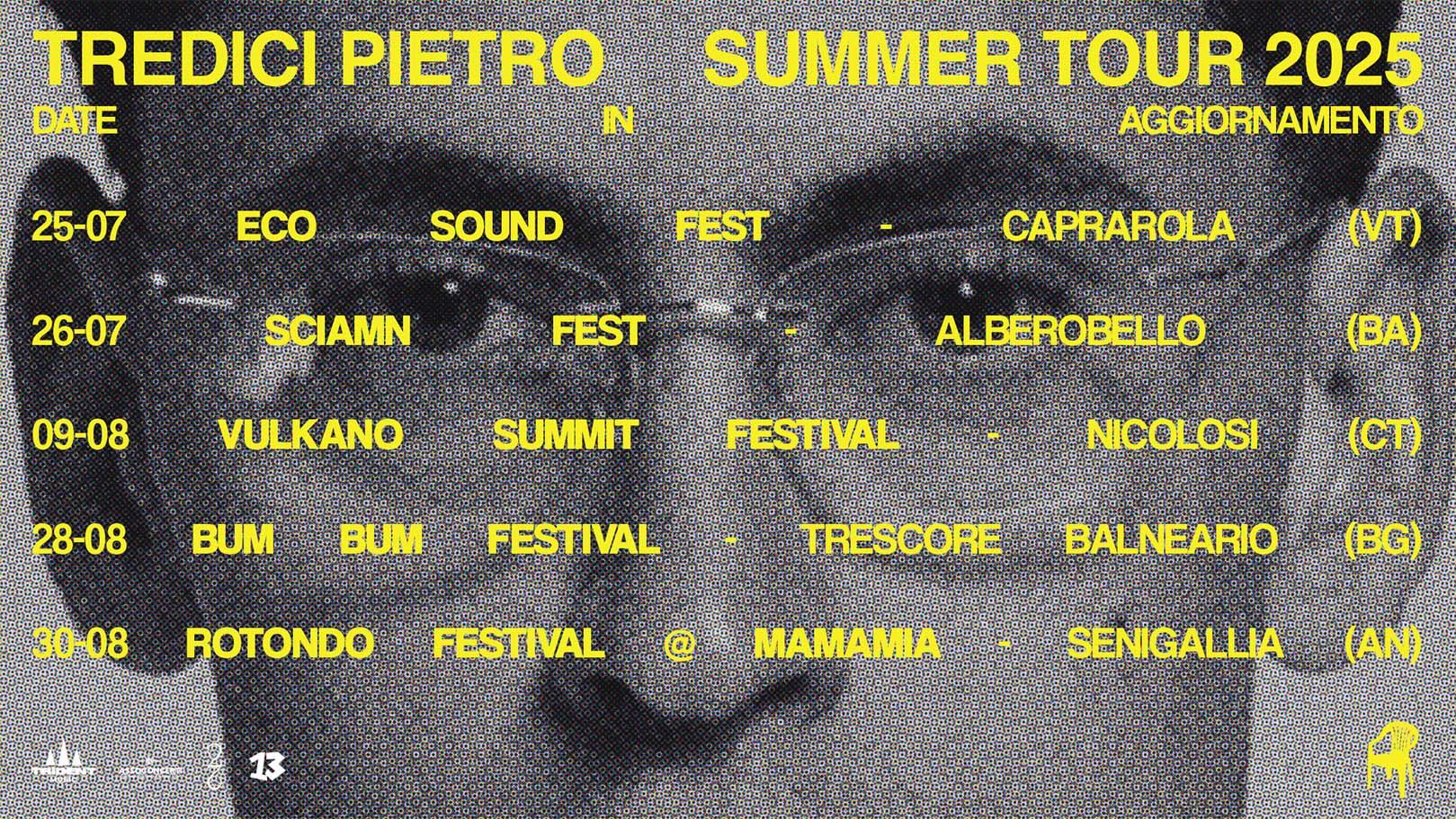 Tredici Pietro Summer Tour