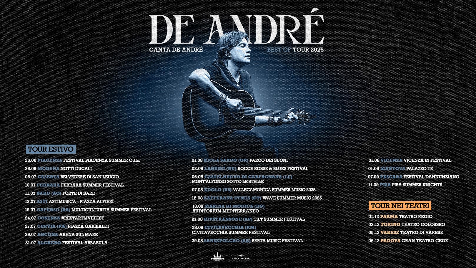 De André canta De André Best of tour 2025