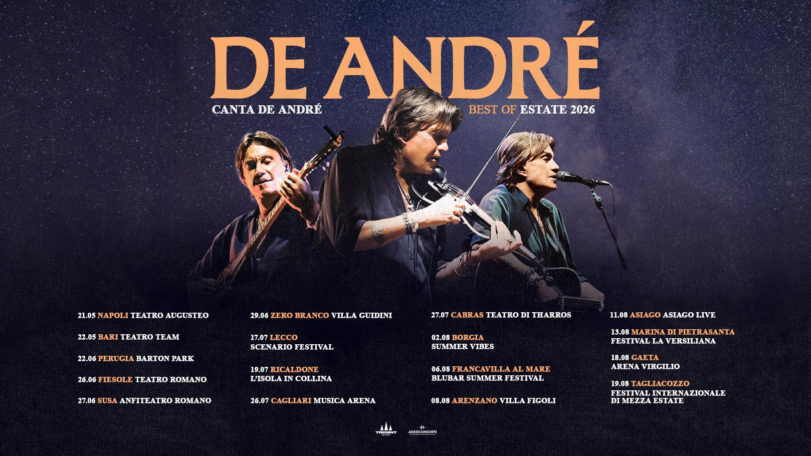 De André canta De André Best of Estate 2026