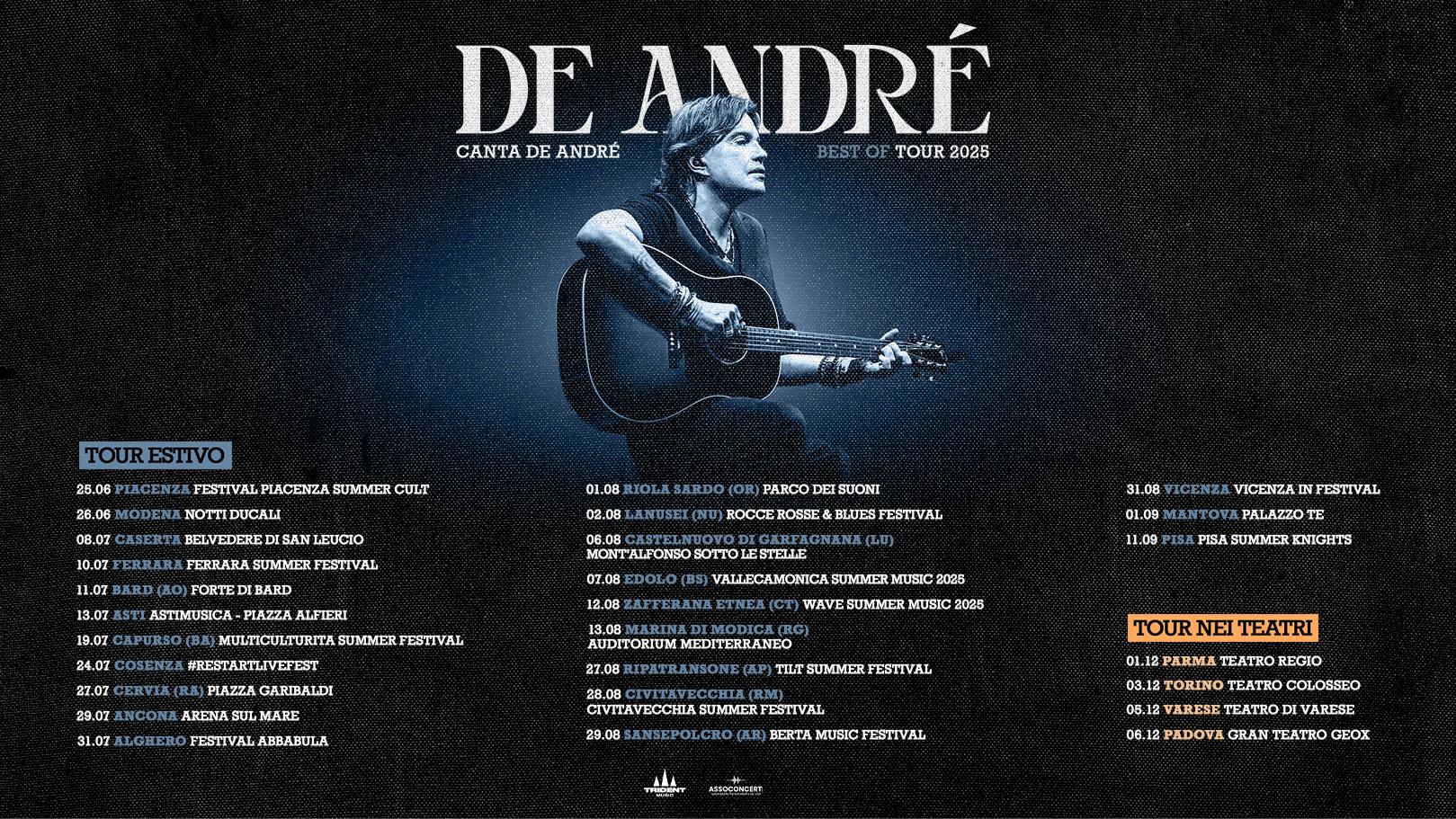 De André canta De André Best of tour 2025