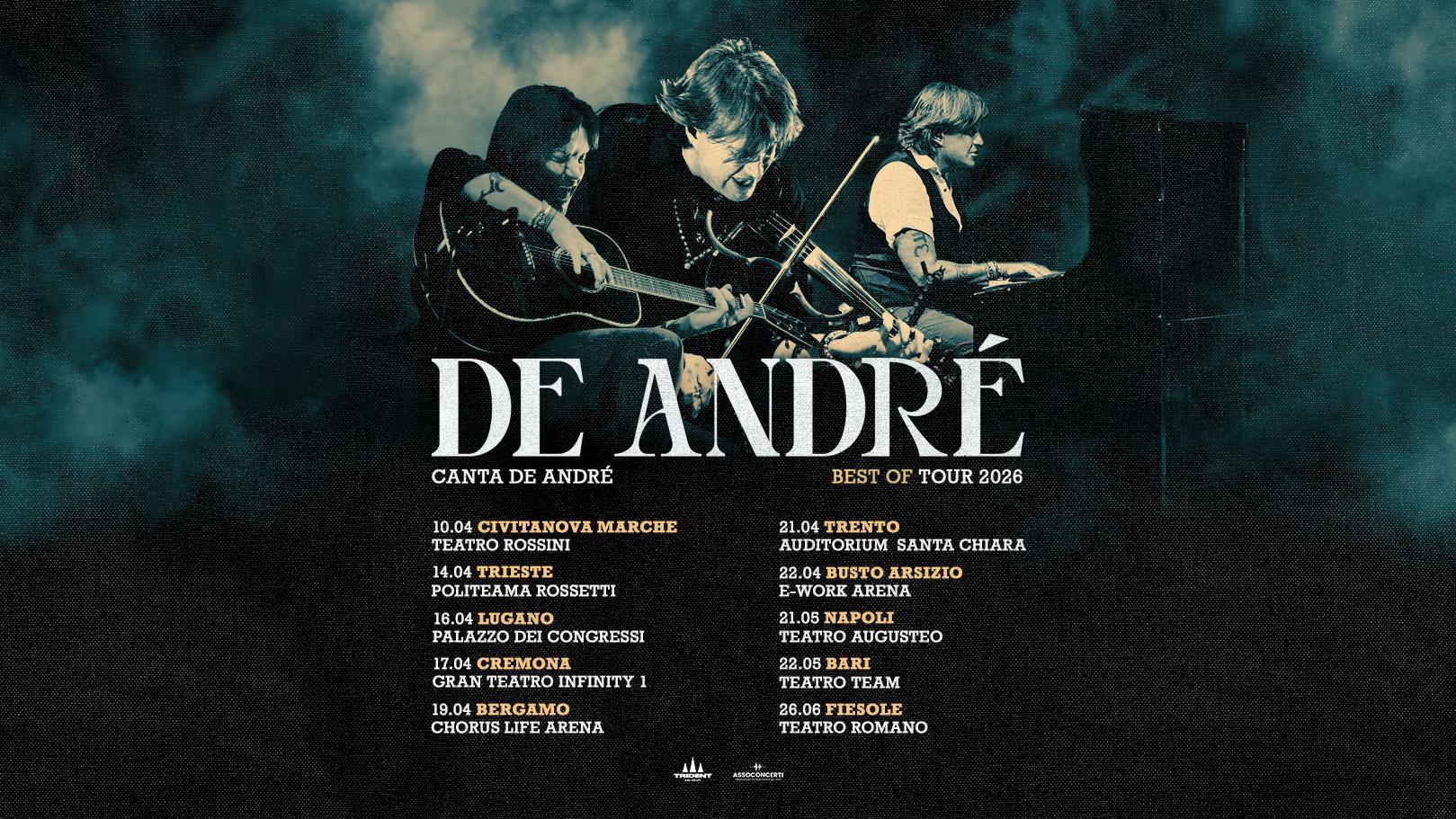 De André canta De André Best of Tour 2026