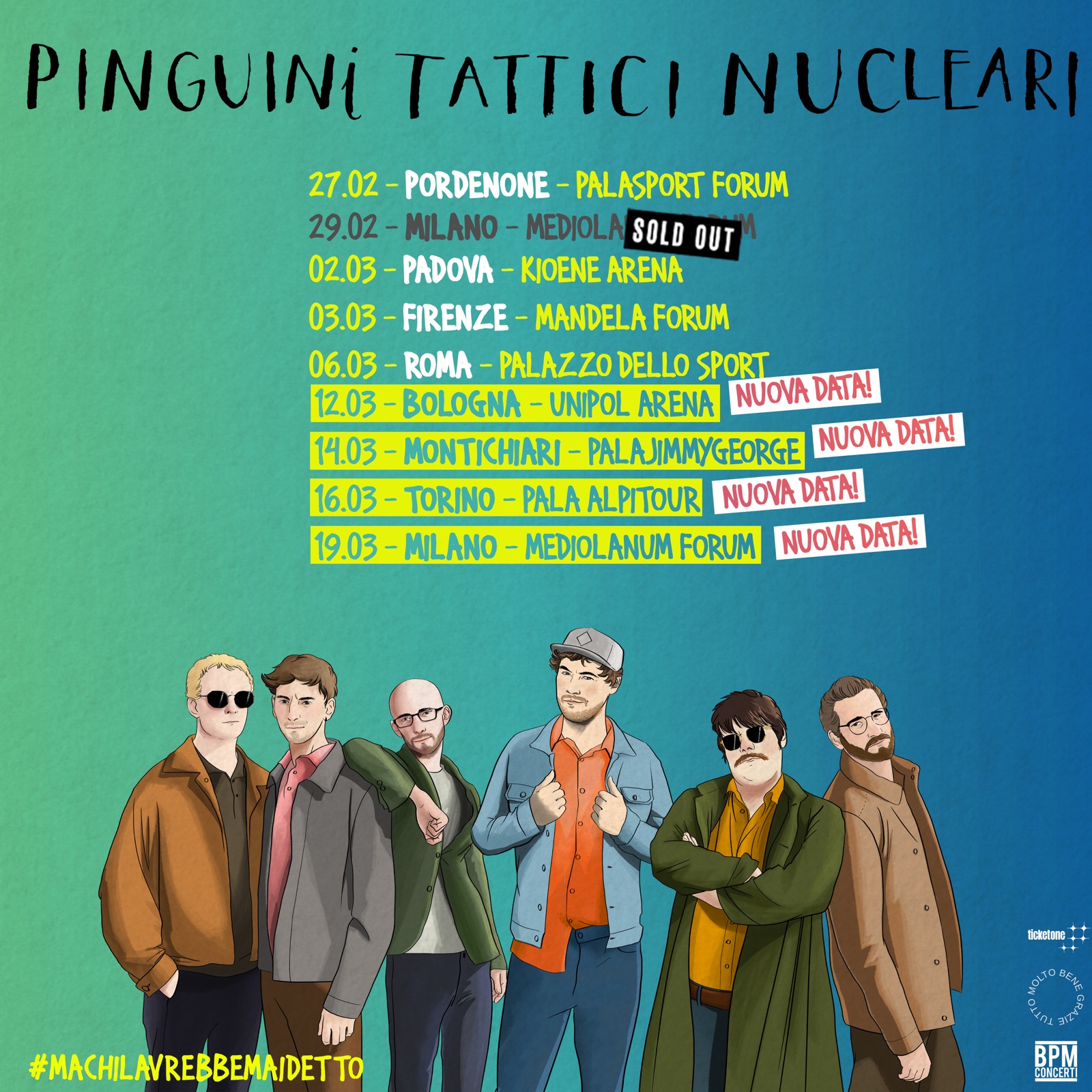 Pinguini Tattici Nucleari Un Successo Incontenibile Alla Conquista Dei Palazzetti Di Tutta Italia Pinguini Tattici Nucleari Un Successo Incontenibile Alla Conquista Dei Palazzetti Di Tutta Italia Trident Music